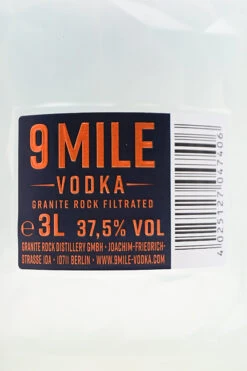 9 Mile - Vodka 3L -Der Schnapsstodl Verkäufe 9M3LVodka5
