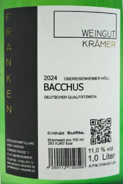 Weingut Krämer - BACCHUS 2024 -Der Schnapsstodl Verkäufe DSC00381