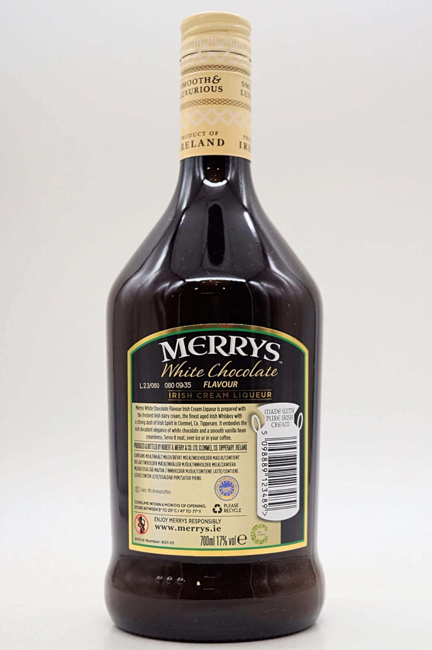 Merrys - White Chocolate Irish Cream Likör 4 Merrys - White Chocolate Irish Cream Likör – Bild 2