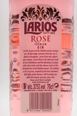 Larios - Rose Premium Gin -Der Schnapsstodl Verkäufe DSC00653