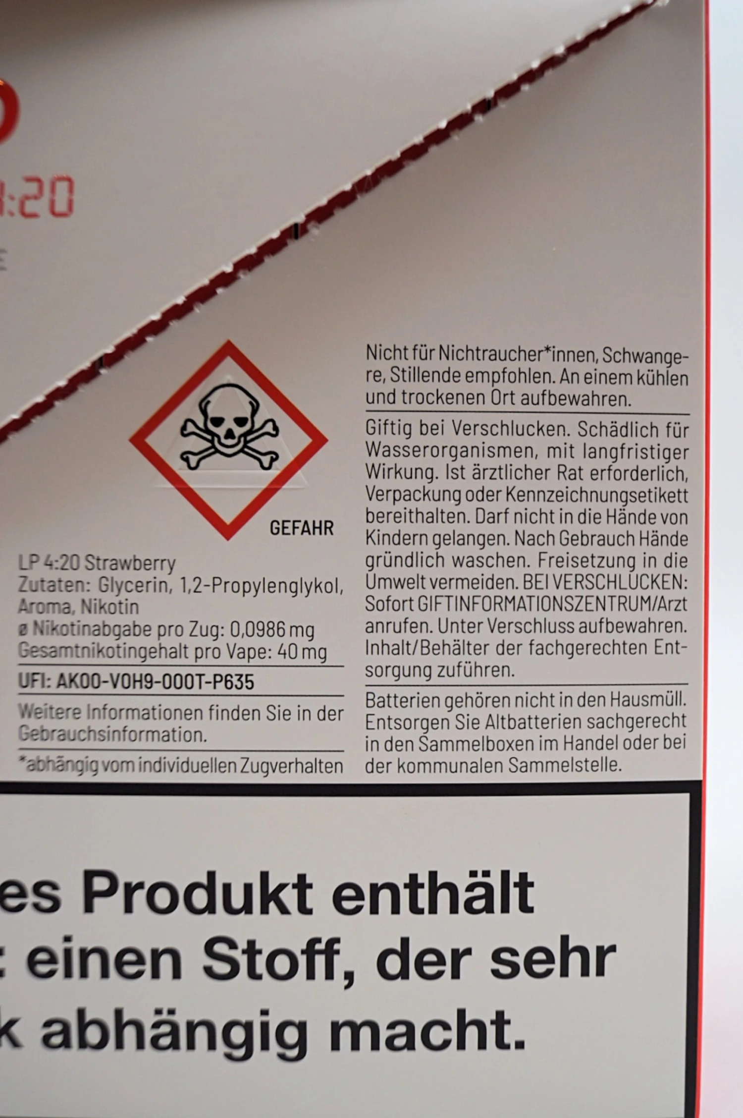 LP 4:20 - E-Zigarette Strawberry 10 Stück Sparset 7 LP 4:20 - E-Zigarette Strawberry 10 Stück Sparset – Bild 5