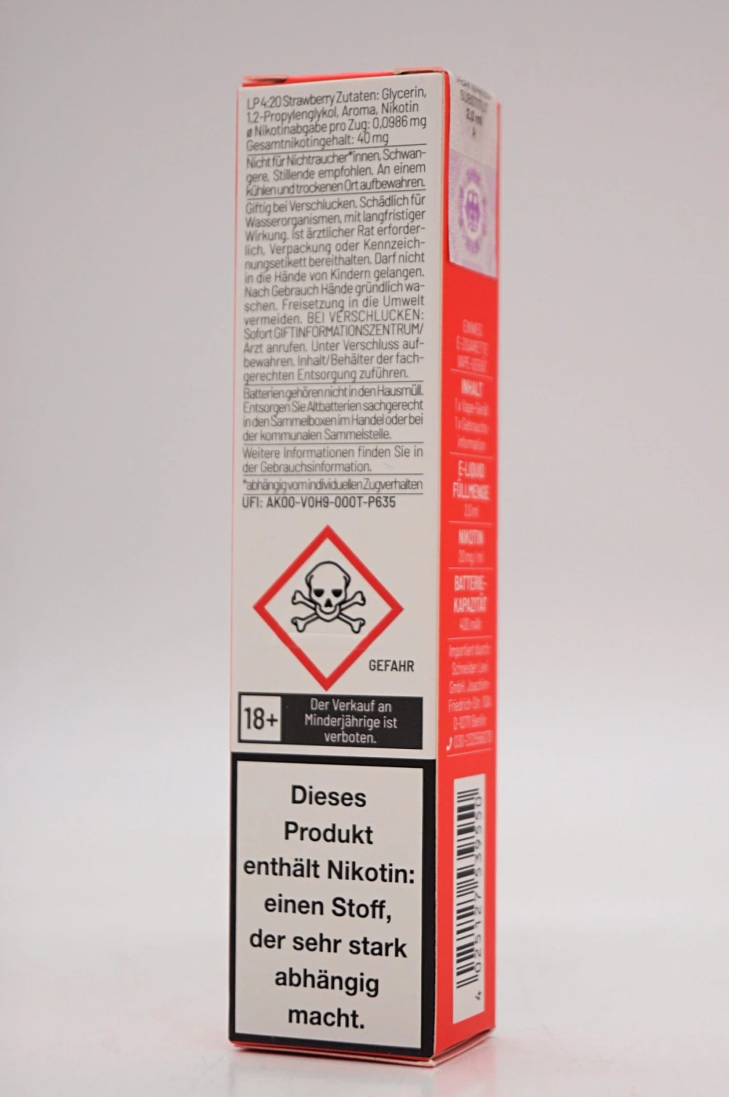 LP 4:20 - E-Zigarette Strawberry 10 Stück Sparset 9 LP 4:20 - E-Zigarette Strawberry 10 Stück Sparset – Bild 7