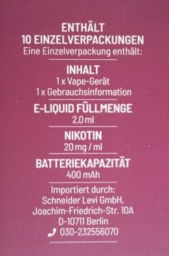 LP 4:20 - E-Zigarette Grape 10 Stück Sparset -Der Schnapsstodl Verkäufe DSC09890