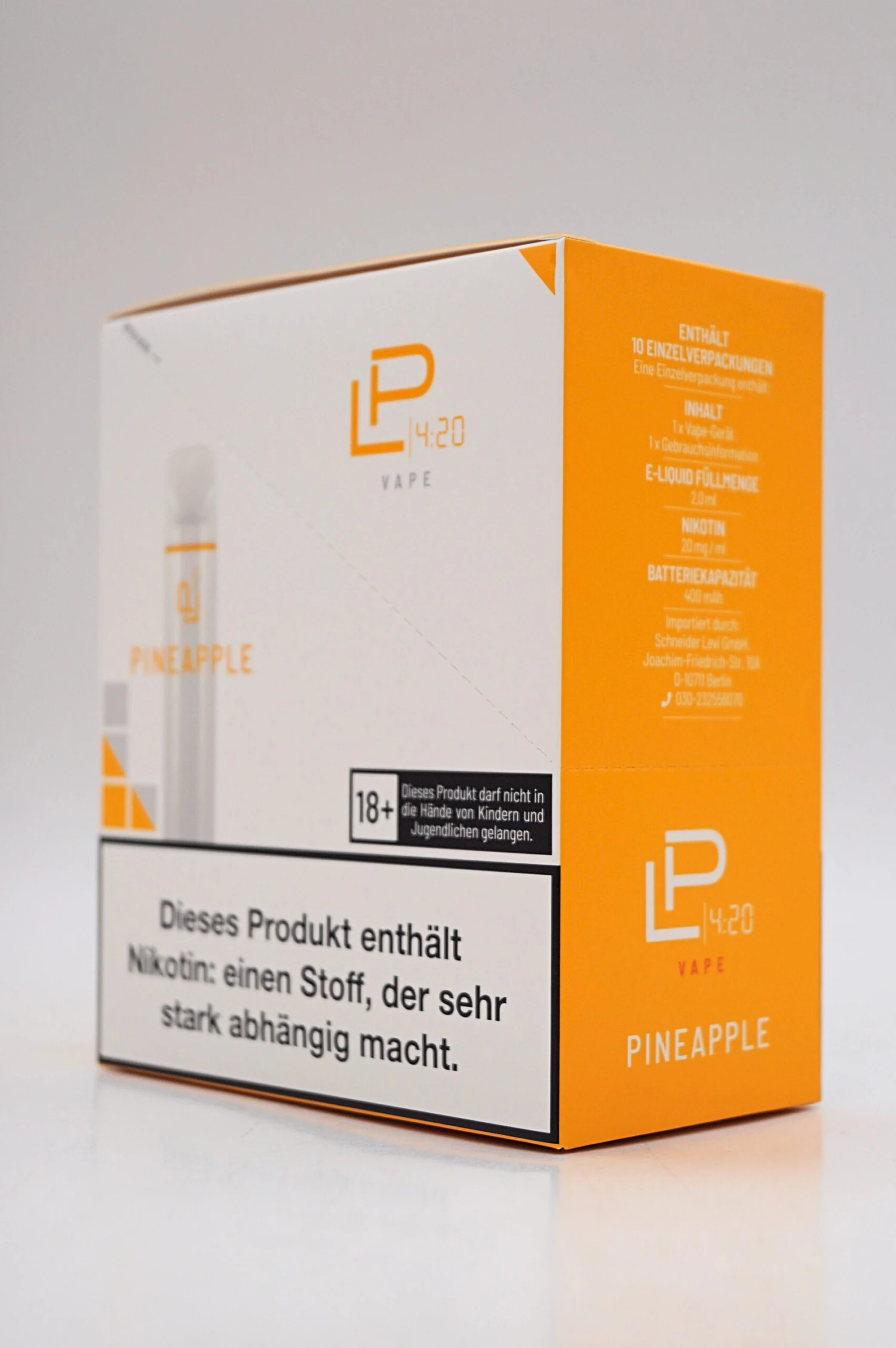 LP 4:20 - E-Zigarette Pineapple 10 Stück Sparset 4 LP 4:20 - E-Zigarette Pineapple 10 Stück Sparset – Bild 2