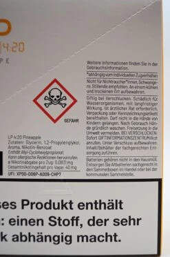 LP 4:20 - E-Zigarette Pineapple 10 Stück Sparset 13 LP 4:20 - E-Zigarette Pineapple 10 Stück Sparset -Der Schnapsstodl Verkäufe DSC09899h
