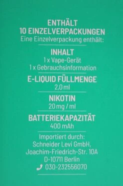 LP 4:20 - E-Zigarette Mint Ice 10 Stück Sparset -Der Schnapsstodl Verkäufe DSC09928