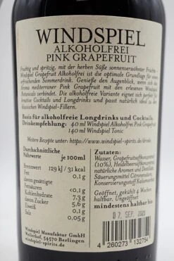 Windspiel - Alkoholfrei Pink Grapefruit -Der Schnapsstodl Verkäufe DSC09953