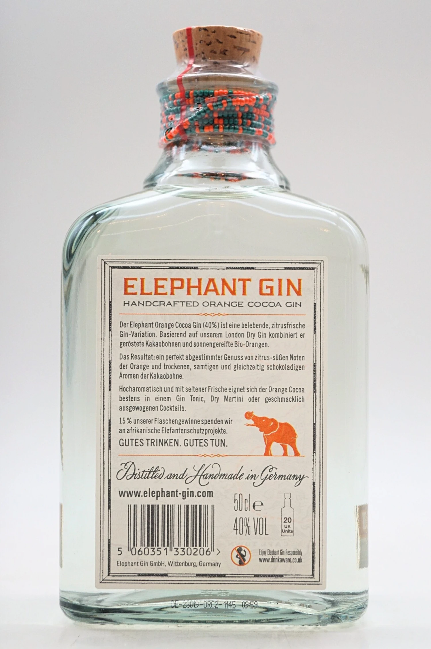 Elephant Gin - Orange Cocoa Gin 4 Elephant Gin - Orange Cocoa Gin – Bild 2
