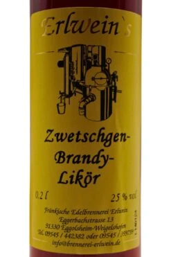 Fränkische Edelbrennerei Erlwein - Zwetschgen-Brandy-Likör -Der Schnapsstodl Verkäufe Erlwein200mlZwetschgenbrandy2