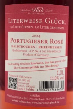 Weinhaus Flick - PORTUGIESER ROSÈ Literweise Glück 14 Weinhaus Flick - PORTUGIESER ROSÈ Literweise Glück -Der Schnapsstodl Verkäufe FlickPortugieserRose3