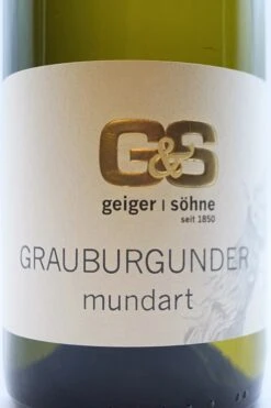 Geiger & Söhne - Grauburgunder Mundart Trocken 2023 -Der Schnapsstodl Verkäufe GSGrauburgu2