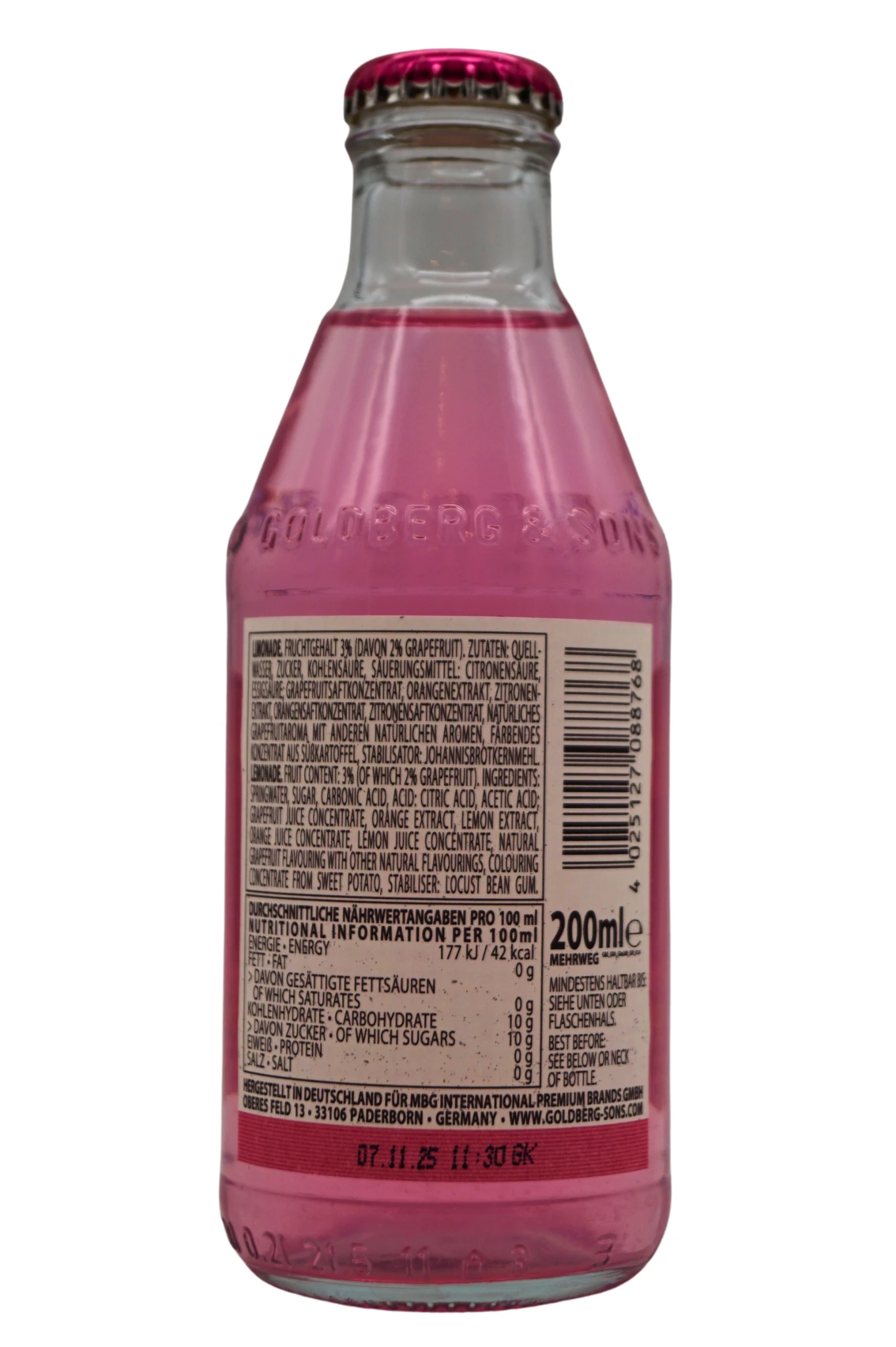 Goldberg & Sons - Pink Grapefruit Soda 5 Goldberg & Sons - Pink Grapefruit Soda – Bild 3