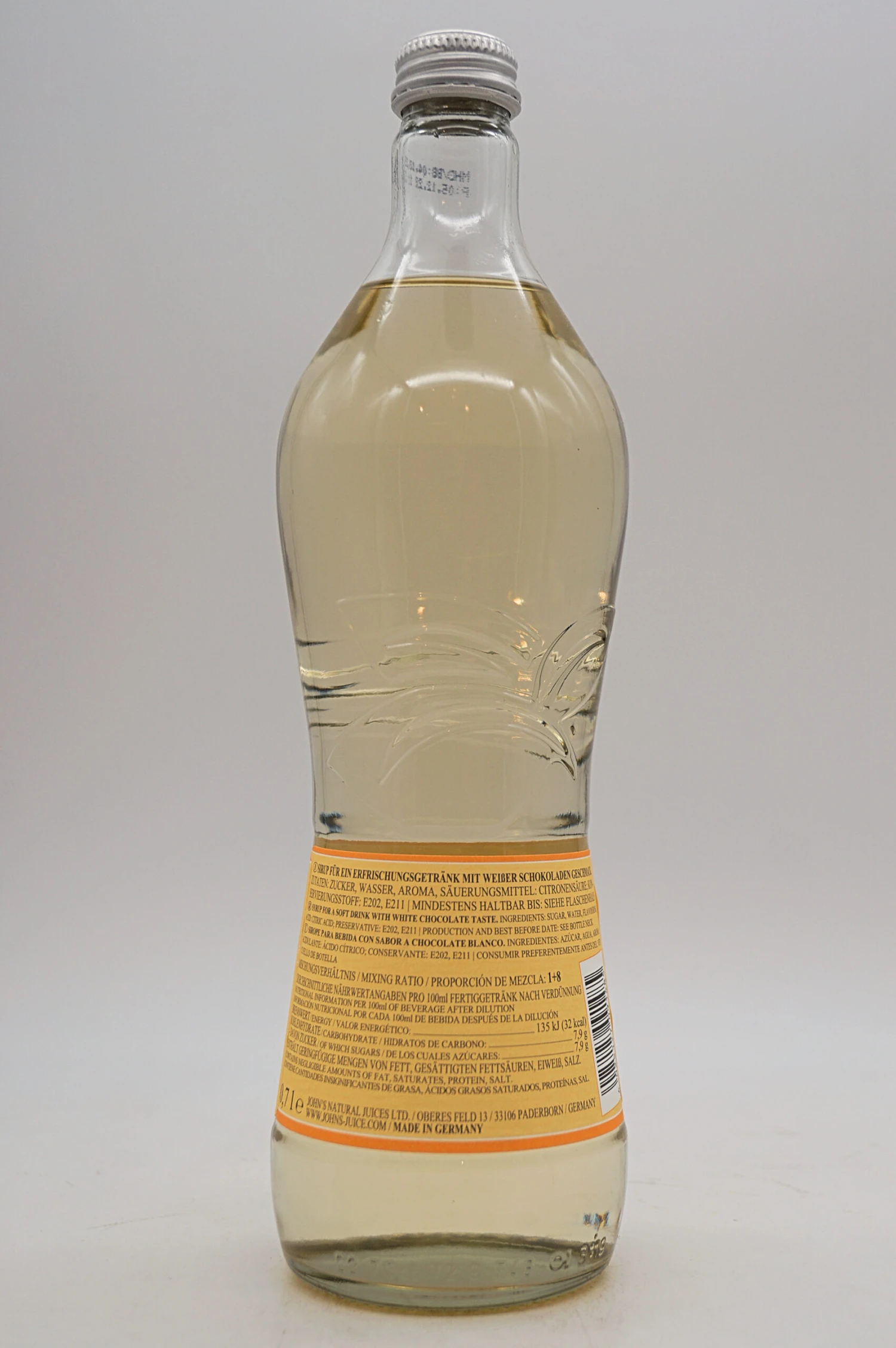 Johns - Weiße Schokolade Sirup 4 Johns - Weiße Schokolade Sirup – Bild 2