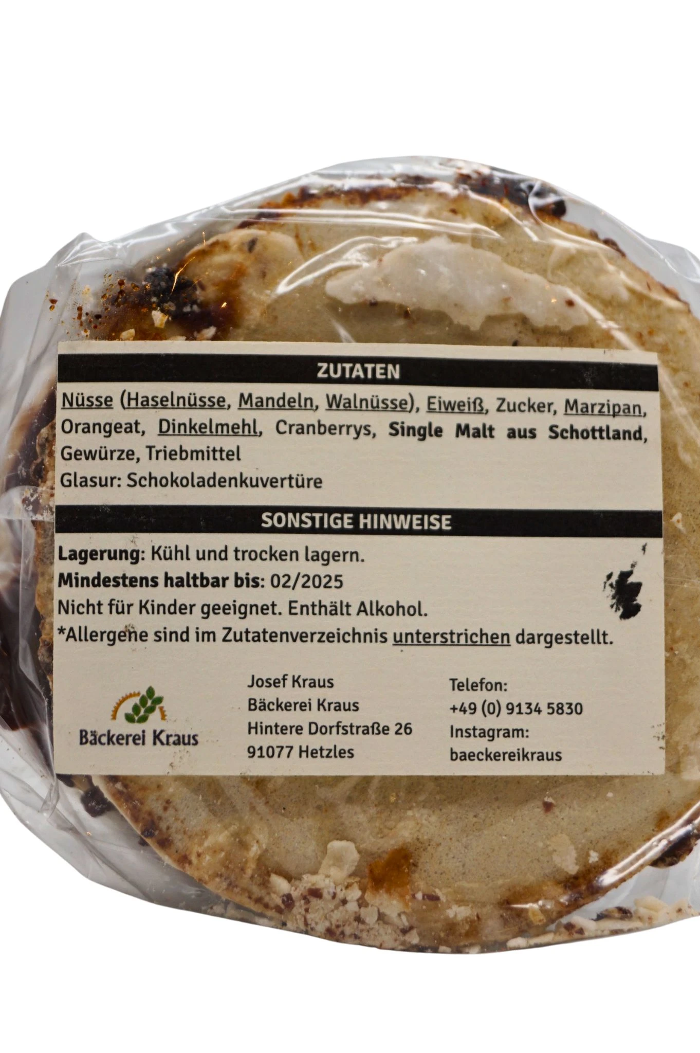 Whiskybäckerei Kraus - Whisky-Elisenlebkuchen Mit Laphroaig 10 6 Whiskybäckerei Kraus - Whisky-Elisenlebkuchen Mit Laphroaig 10 – Bild 4