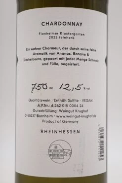 Weingut Krughof - Chardonnay Feinherb 2023 -Der Schnapsstodl Verkäufe KrughofChardonnay3