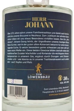 Zum Löwenbräu - Herr Johann Dry Gin -Der Schnapsstodl Verkäufe LwenbruHerrJohann3