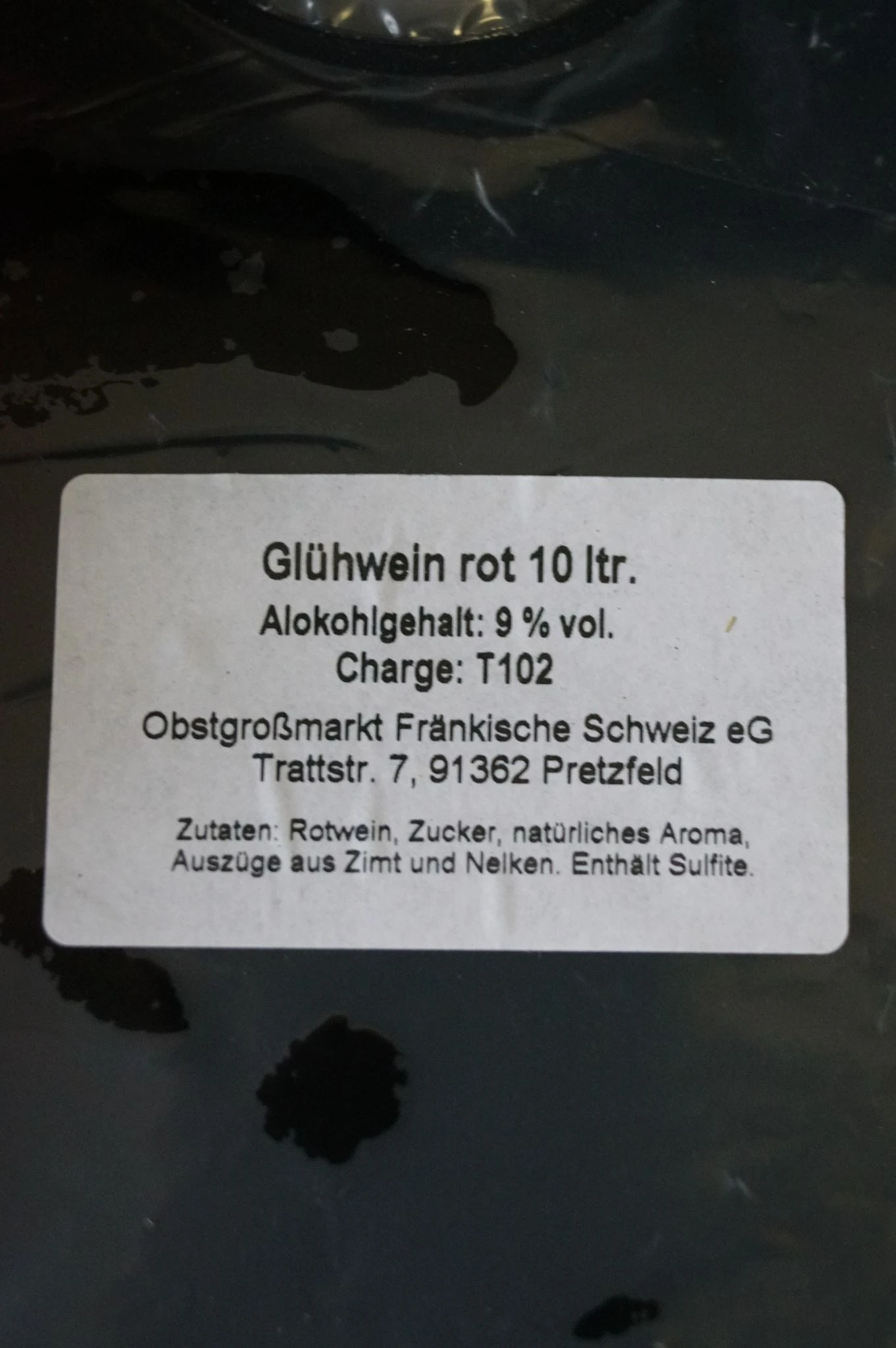 Kelterei Pretzfeld - Glühwein Rot Bag In Box 10 Liter 8 Kelterei Pretzfeld - Glühwein Rot Bag In Box 10 Liter – Bild 6