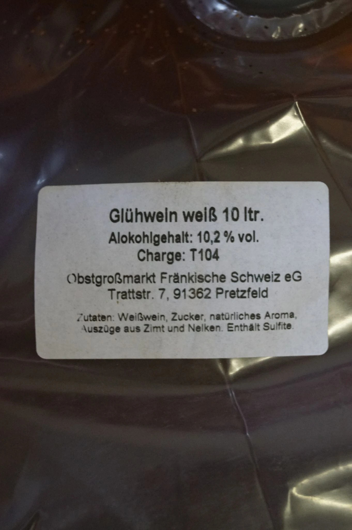 Kelterei Pretzfeld - Glühwein Weiß Bag In Box 2 X 10 Liter 7 Kelterei Pretzfeld - Glühwein Weiß Bag In Box 2 X 10 Liter – Bild 5