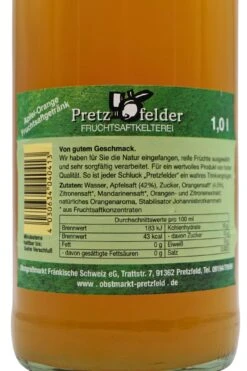 Kelterei Pretzfeld - Apfel-Orange -Der Schnapsstodl Verkäufe PretzfelderApfelOrange3