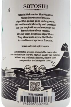 Satoshi - Toskana Wacholder Geist 10 Satoshi - Toskana Wacholder Geist -Der Schnapsstodl Verkäufe SatoshiToskanaWacholderGeist3