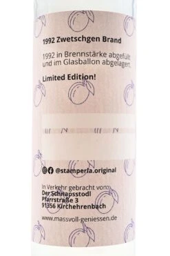 Stamperla - 1992 Zwetschgenbrand -Der Schnapsstodl Verkäufe Stamperla1992Zwetschgenbrand3