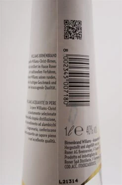 Roner - Williams Birnenbrand -Der Schnapsstodl Verkäufe dsc01505