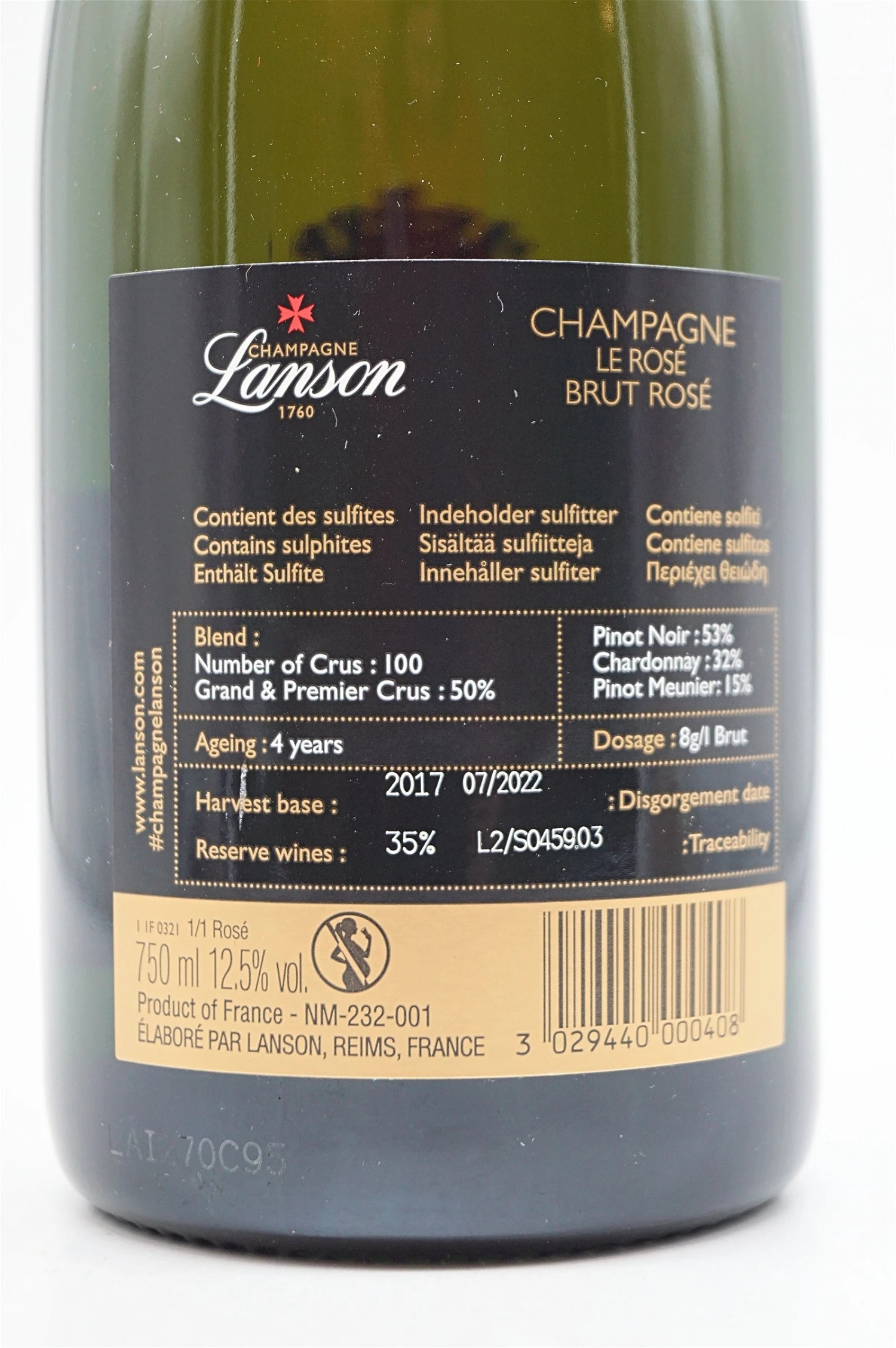 Lanson - Champagner Rose Label Brut 6 Lanson - Champagner Rose Label Brut – Bild 4