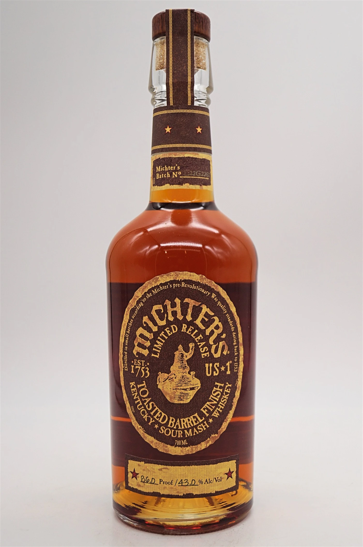 Michters - Toasted Barrel Finish Sour Mash Whiskey 3 Michters - Toasted Barrel Finish Sour Mash Whiskey