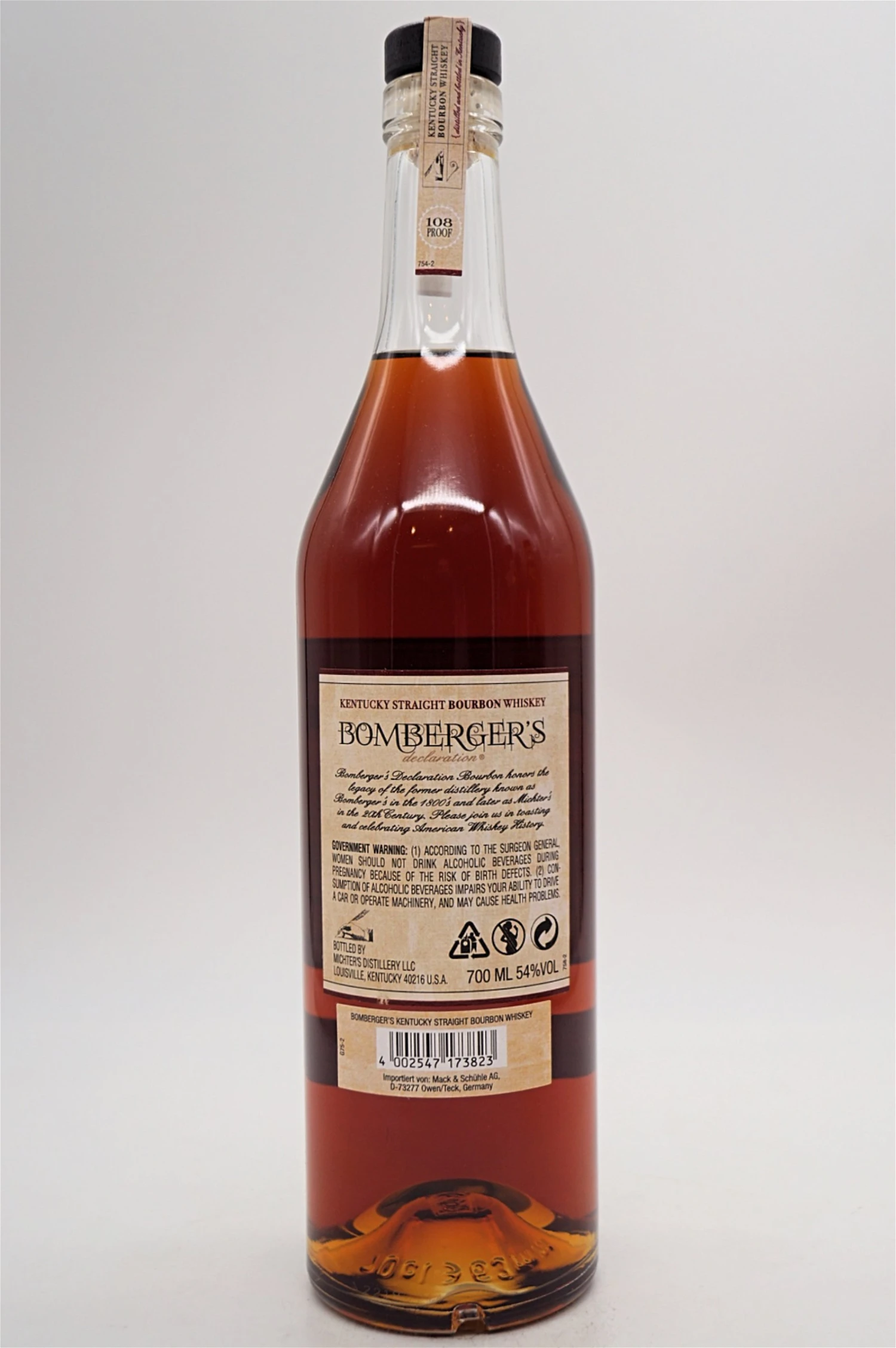 Michters - L.R. Bombergers Declaration Kentucky Straight Bourbon Whiskey 4 Michters - L.R. Bombergers Declaration Kentucky Straight Bourbon Whiskey – Bild 2