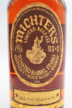 Michters - Toasted Barrel Finish Sour Mash Whiskey 9 Michters - Toasted Barrel Finish Sour Mash Whiskey -Der Schnapsstodl Verkäufe dsc02289