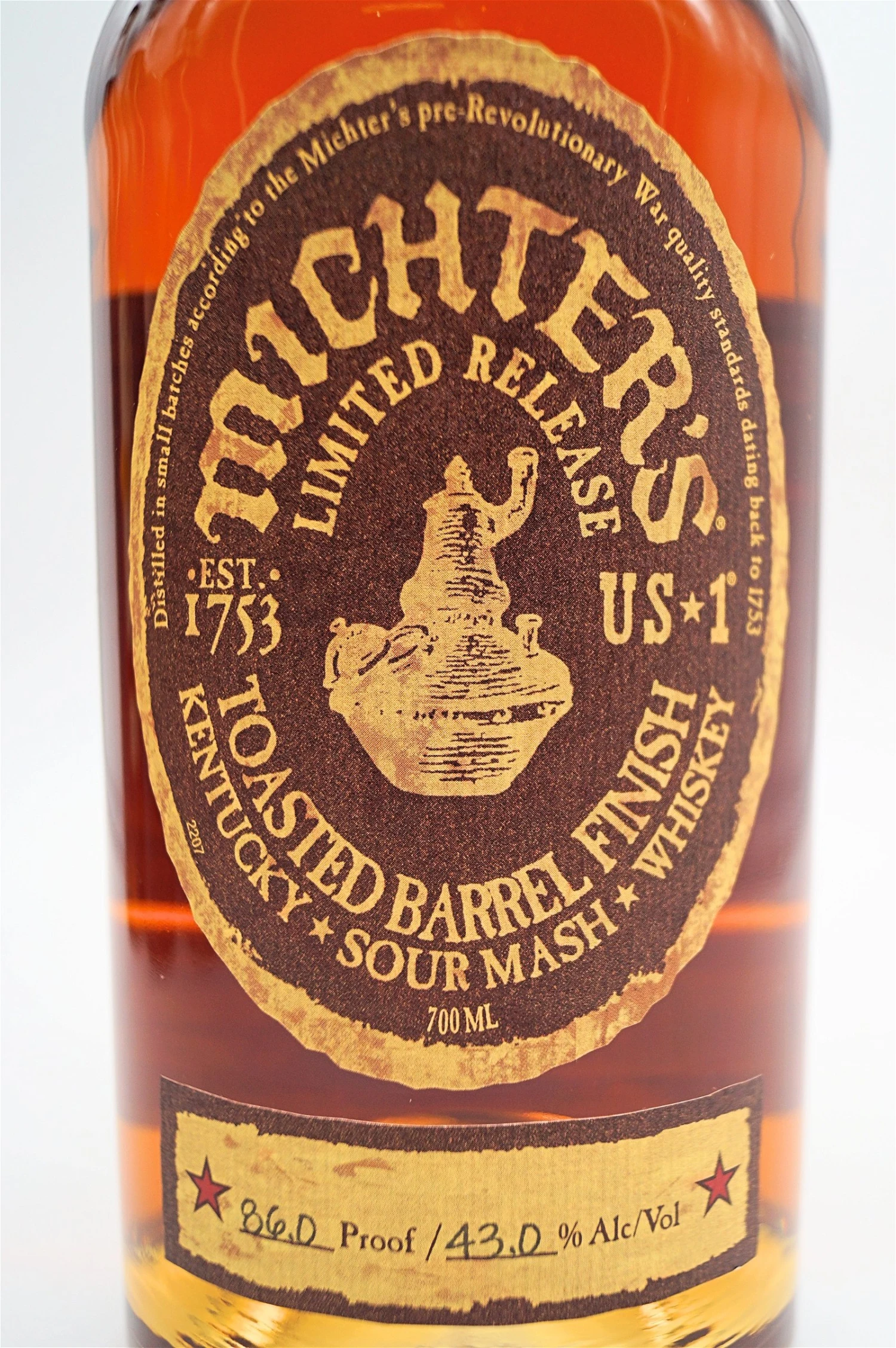Michters - Toasted Barrel Finish Sour Mash Whiskey 5 Michters - Toasted Barrel Finish Sour Mash Whiskey – Bild 3