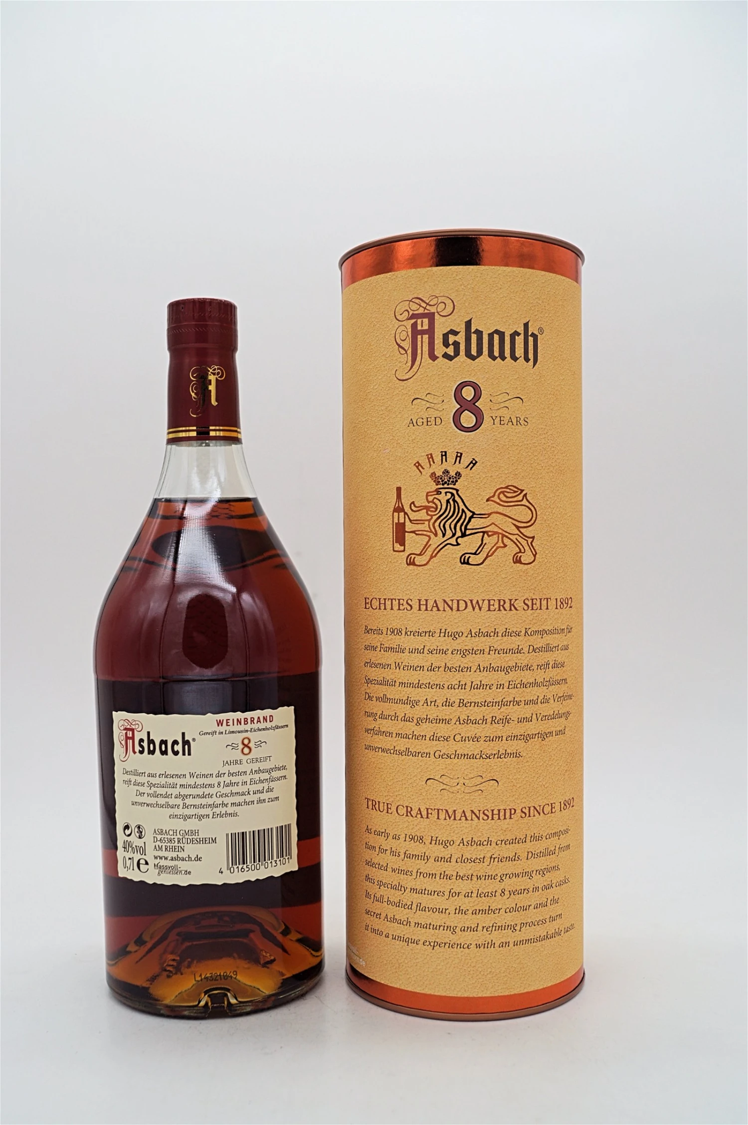 Asbach - Privatbrand 8 Jahre 4 Asbach - Privatbrand 8 Jahre – Bild 2