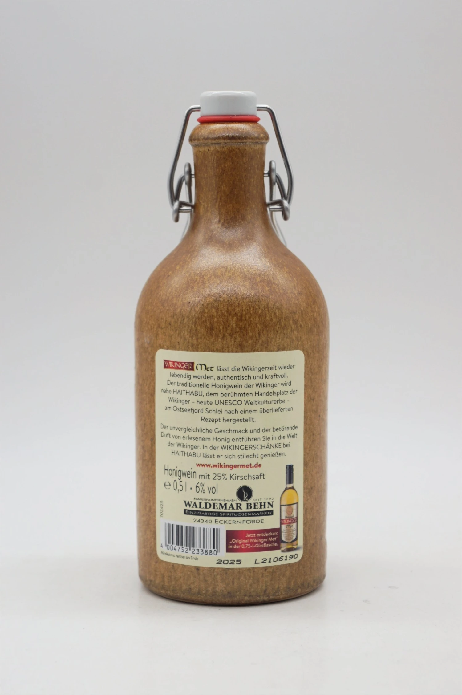 Wikinger - Roter Met Mit Kirschsaft Im Tonkrug 4 Wikinger - Roter Met Mit Kirschsaft Im Tonkrug – Bild 2