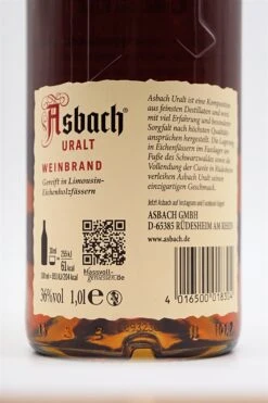 Asbach - Uralt 1L -Der Schnapsstodl Verkäufe dsc08680