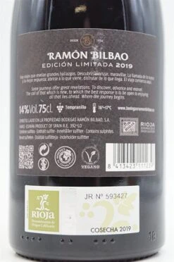 Ramon Bilbao - Rioja EDICIÒN LIMITADA 2019 -Der Schnapsstodl Verkäufe dsc08735