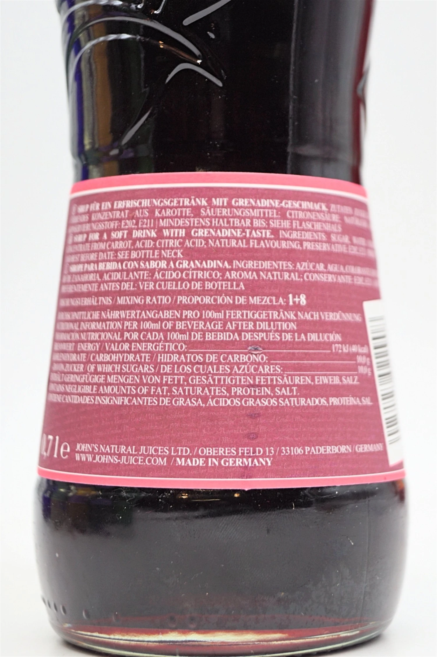 Johns - Grenadine Sirup 6 Johns - Grenadine Sirup – Bild 4