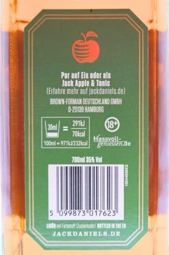 Jack Daniels - Apple Tennessee Whiskey 12 Jack Daniels - Apple Tennessee Whiskey -Der Schnapsstodl Verkäufe dsc08802