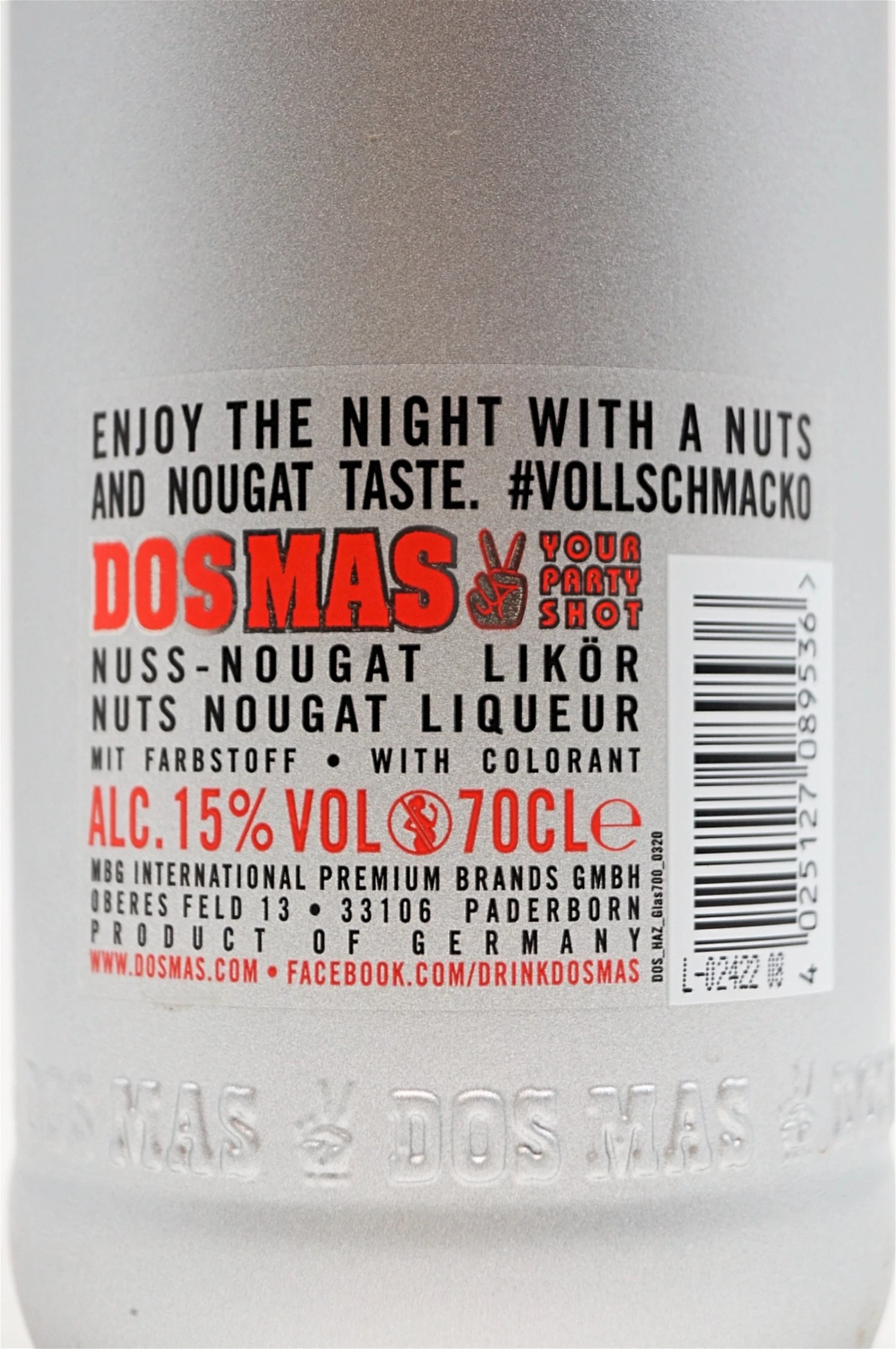 Dos Mas - Nuts Nougat Hazel Shot 6 Dos Mas - Nuts Nougat Hazel Shot – Bild 4