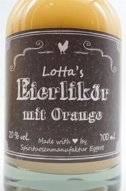 Lottas Likör - Eierlikör Mit Orange -Der Schnapsstodl Verkäufe dsc09270