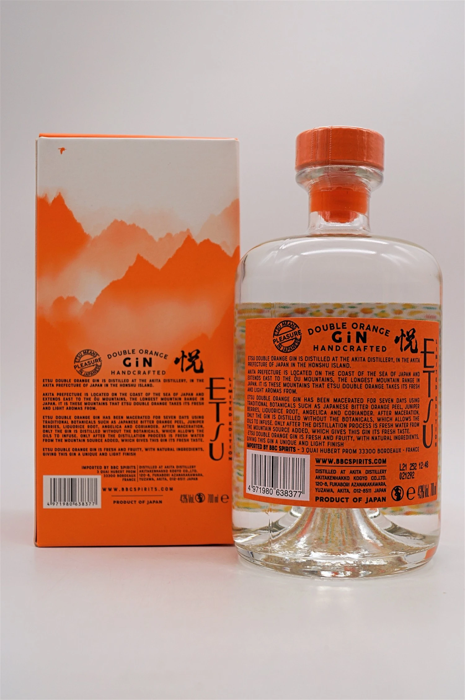 Etsu - Double Orange Gin 4 Etsu - Double Orange Gin – Bild 2