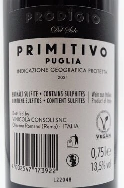 Latentia Winery - Primitivo Del Sole Prodigio Puglia 2021 10 Latentia Winery - Primitivo Del Sole Prodigio Puglia 2021 -Der Schnapsstodl Verkäufe dsc09542