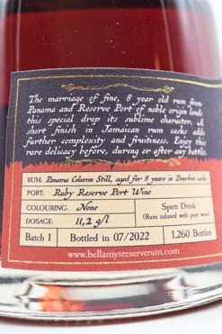Bellamys Reserve Rum - Ruby -Der Schnapsstodl Verkäufe dsc09645