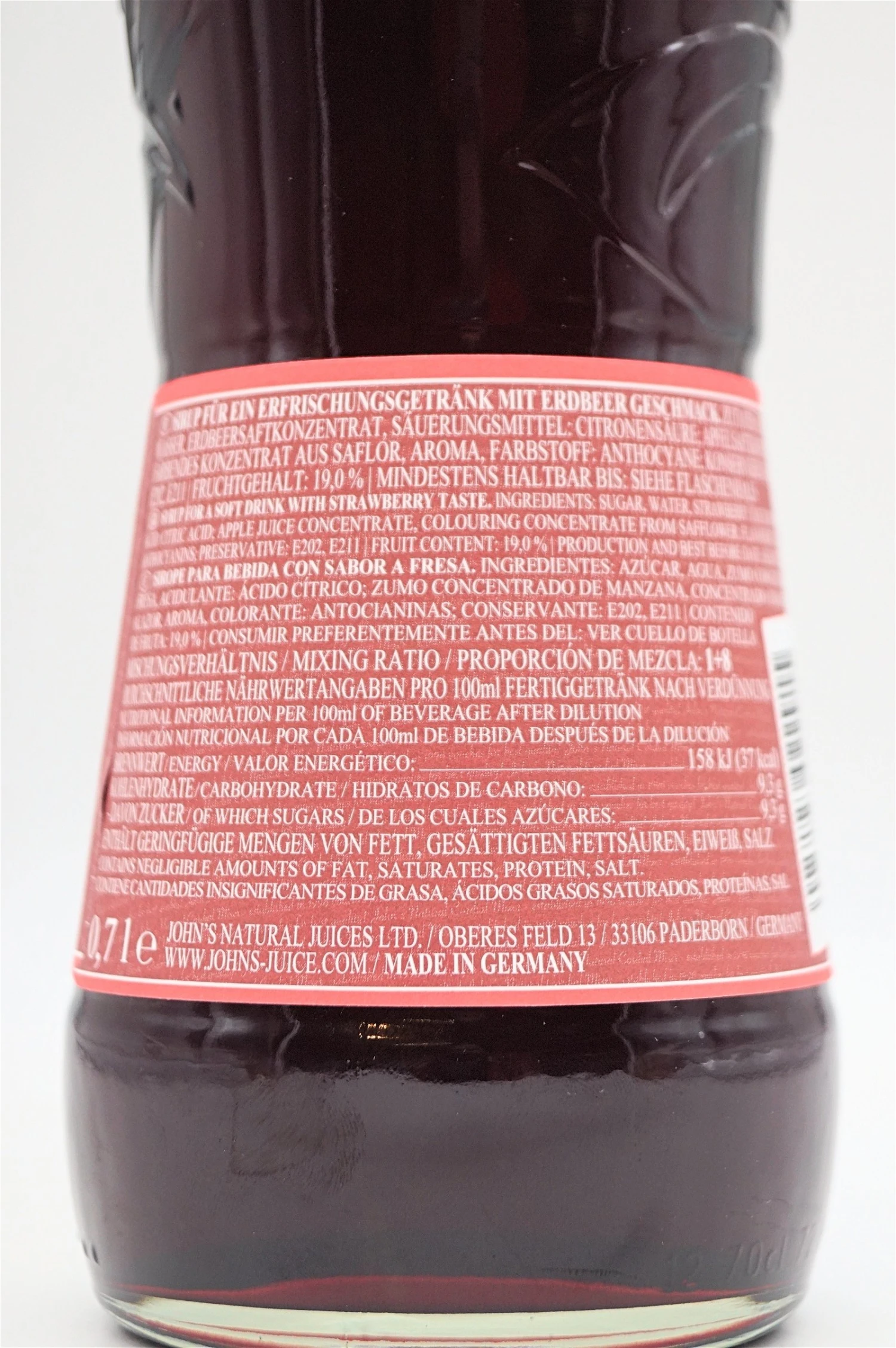 Johns - Erdbeere Sirup 6 Johns - Erdbeere Sirup – Bild 4