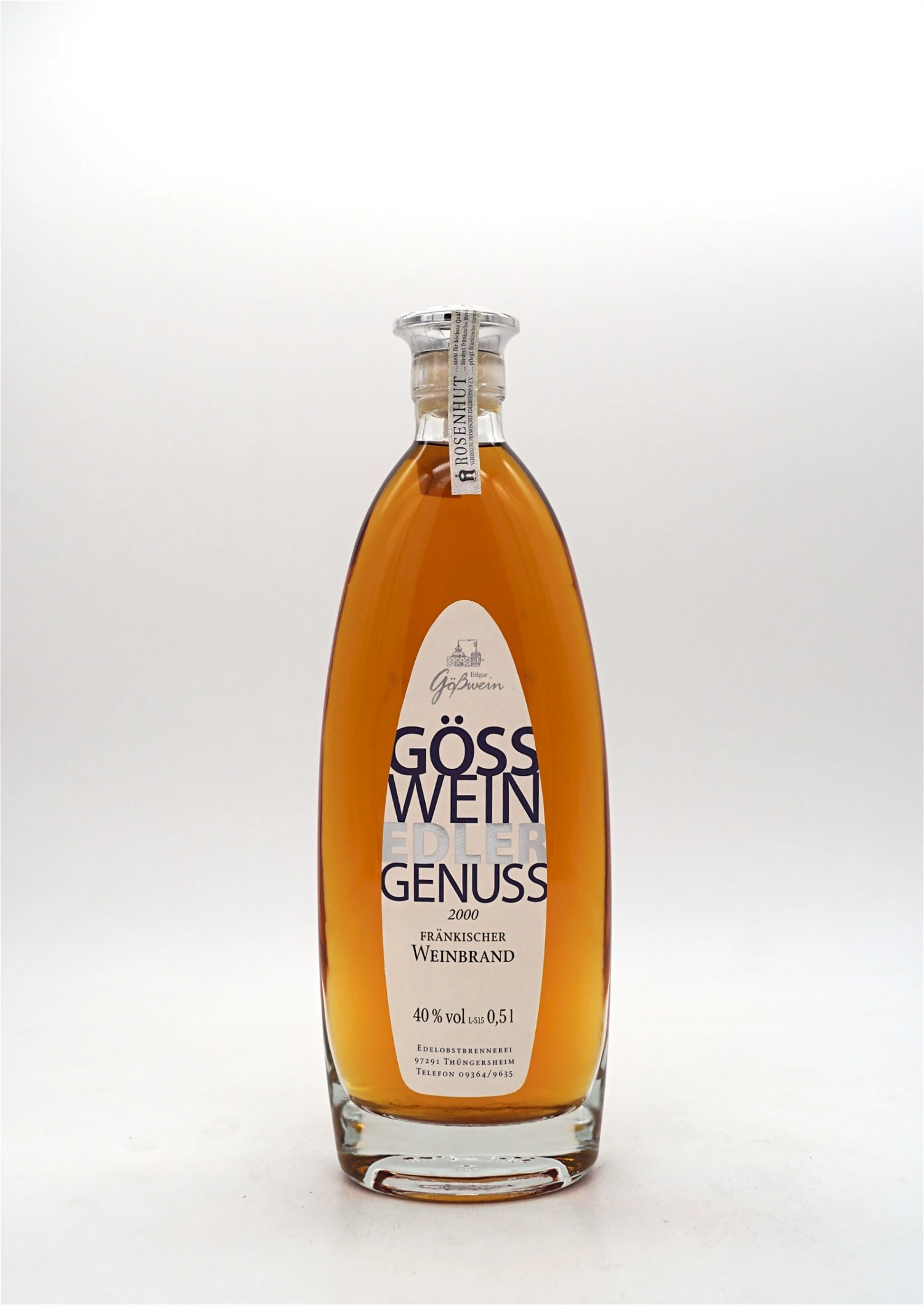 Edgar Gößwein - Fränkischer Weinbrand 2000 3 Edgar Gößwein - Fränkischer Weinbrand 2000