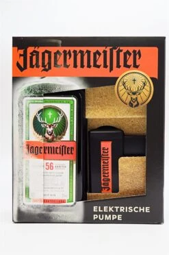 Jägermeister - Kräuterlikör + Elektrische Pumpe